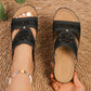Cutout Wedge Sandals for Women - Comfortable Platform Summer Slides