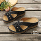 Lightweight Wedge Slide Sandals for Women - Comfortable Platform Summer Slippers