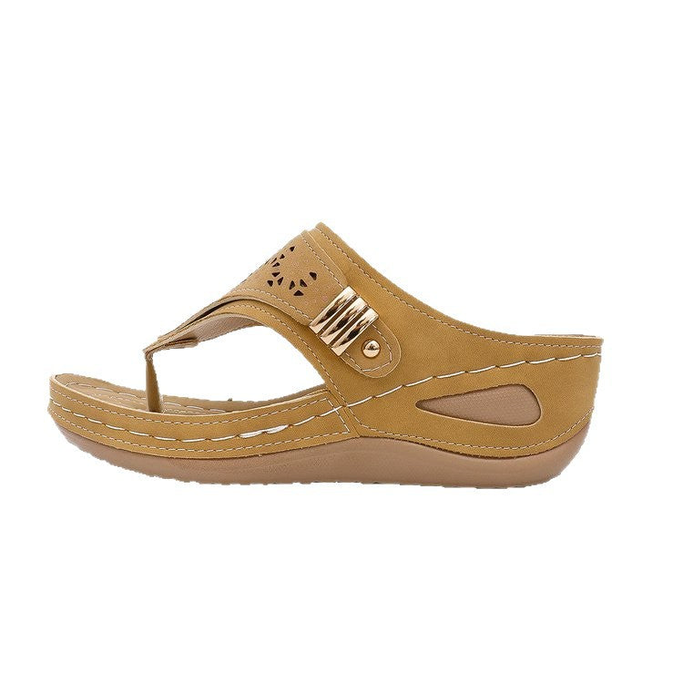 Platform Sandals for Women - Comfortable Wedge Flip Flops