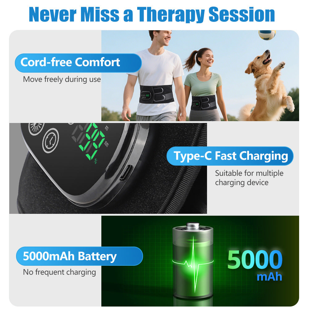 Red Light Therapy Vibration Compress Heating Massage Belt