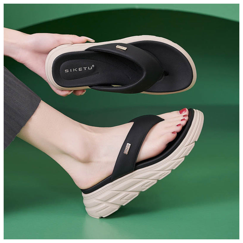 Thong Sandals for Women, Non-Slip Soft Sole Breathable Summer Flip Flops