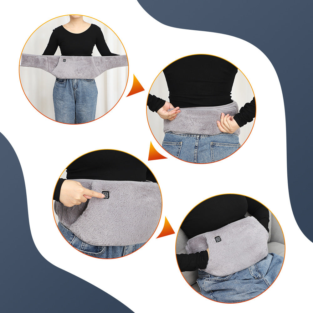 USB Heated Waist Belt With Hand Pocket