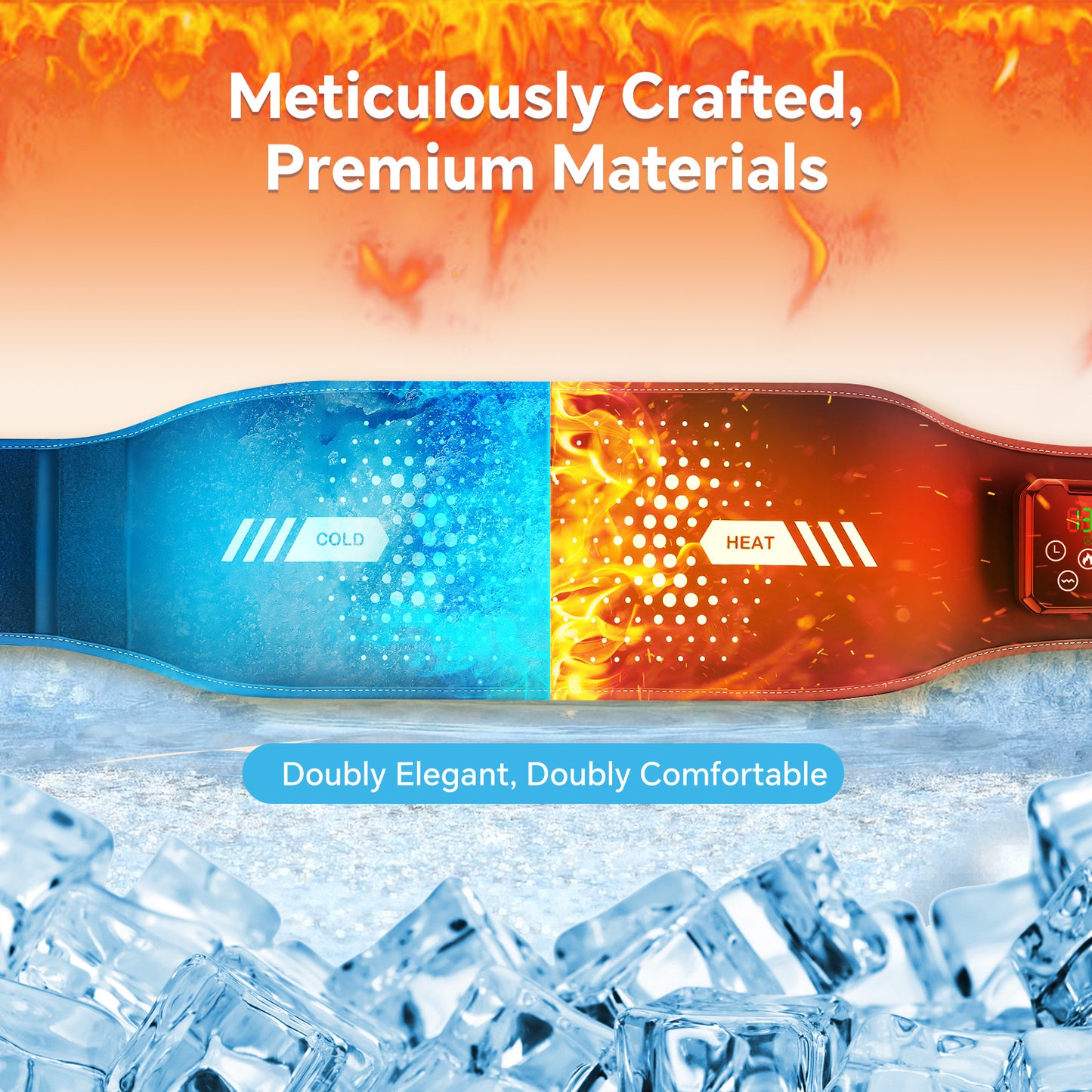 Wireless Hot & Cold Therapy Compression Massage Belt