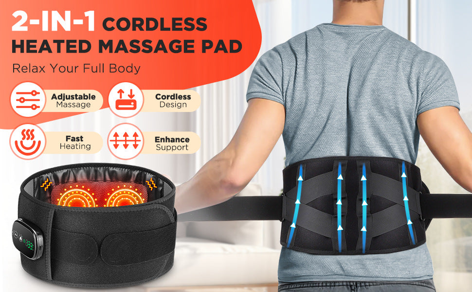 Red Light Therapy Heating Massage Belt