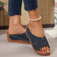 Comfortable Wedge Shoes for Women - Breathable Lightweight Summer Slides