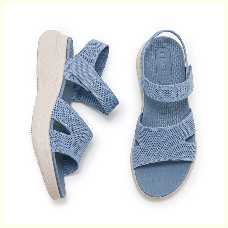 Chunky Platform Sandals for Women, Summer Beach Slides with Thick Sole