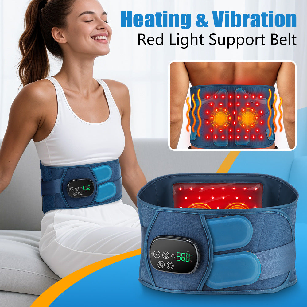 Red Light Therapy Vibration Compress Heating Massage Belt