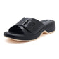 Metallic Wedge Sandals for Women, Anti-Slip Beach Summer Slides