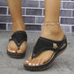 Platform Sandals for Women - Comfortable Wedge Flip Flops