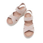 Cutout Platform Sandals for Women, Hook-and-Loop Orthopedic Walking Slides