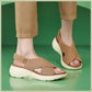 Orthopedic Walking Sandals for Women, Thick Sole Velcro Arch Support Slides