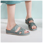 Plus Size Sport Sandals for Women, Plaid Thick Sole Casual Walking Slides