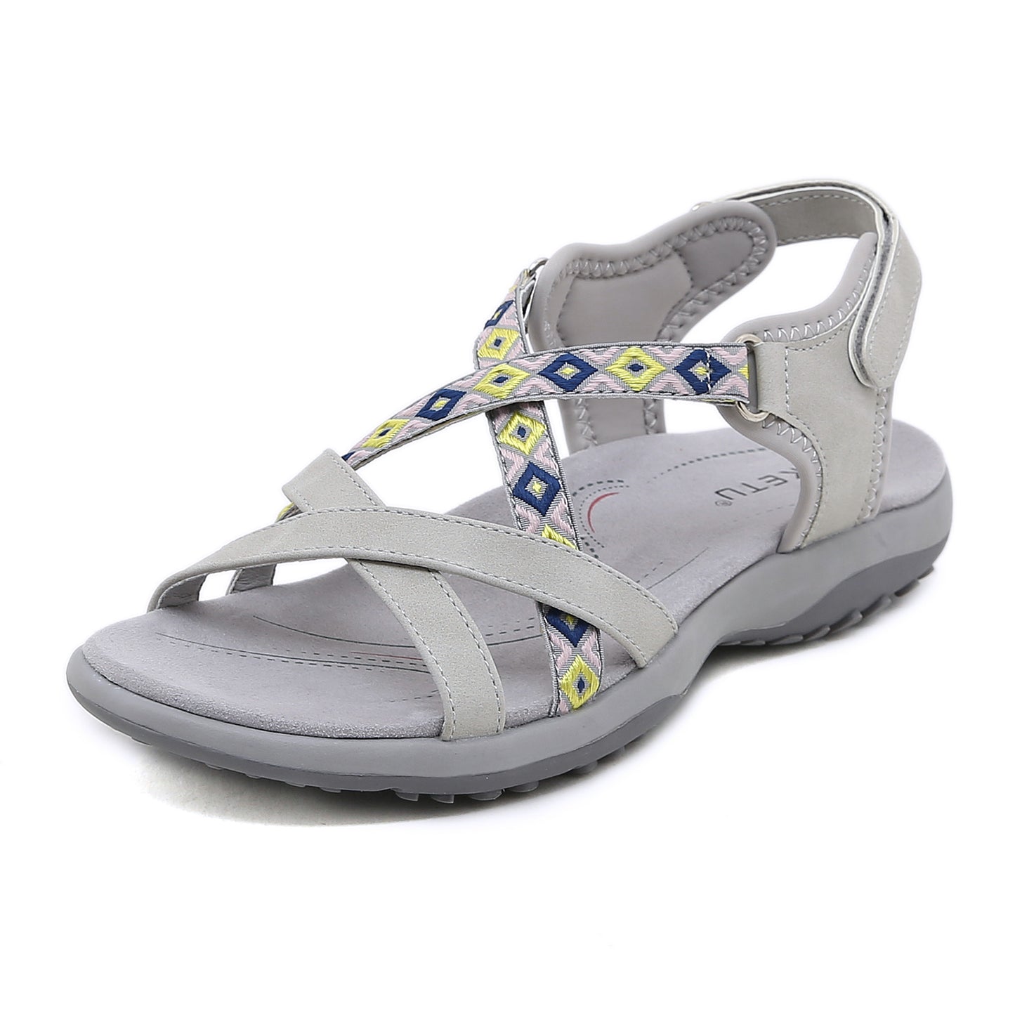 Flat Sport Sandals for Women, Athletic Comfort Durable All-Day Walking Shoes