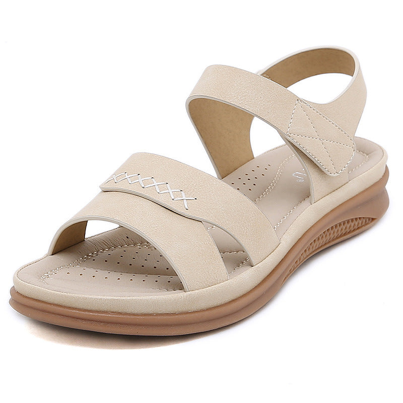 Retro Wedge Sandals for Women, Plus Size Lightweight Casual Summer Heels