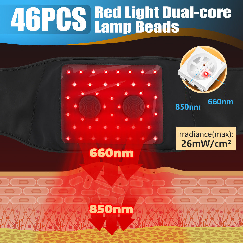 Red Light Therapy Vibration Compress Heating Massage Belt