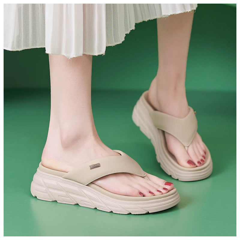 Thong Sandals for Women, Non-Slip Soft Sole Breathable Summer Flip Flops