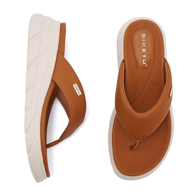 Thong Sandals for Women, Non-Slip Soft Sole Breathable Summer Flip Flops