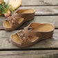 Lightweight Wedge Slide Sandals for Women - Comfortable Platform Summer Slippers