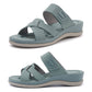 Plus Size Sport Sandals for Women, Plaid Thick Sole Casual Walking Slides