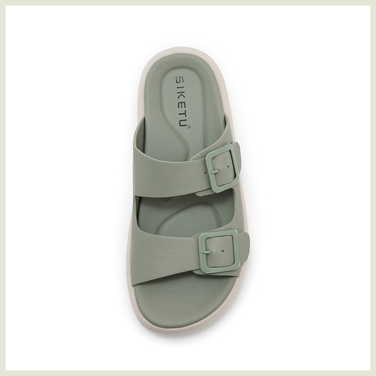 Slide Sandals for Women, Thick-Soled Non-Slip Sport Summer Slippers