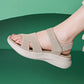 Chunky Platform Sandals for Women, Summer Beach Slides with Thick Sole
