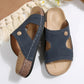 Cork Wedge Slide Sandals for Women - Lightweight Retro Platform Slippers