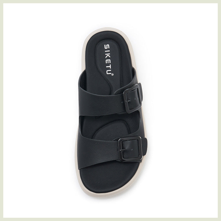 Slide Sandals for Women, Thick-Soled Non-Slip Sport Summer Slippers