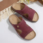Cork Wedge Slide Sandals for Women - Lightweight Retro Platform Slippers