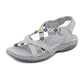 Flat Sport Sandals for Women, Athletic Comfort Durable All-Day Walking Shoes