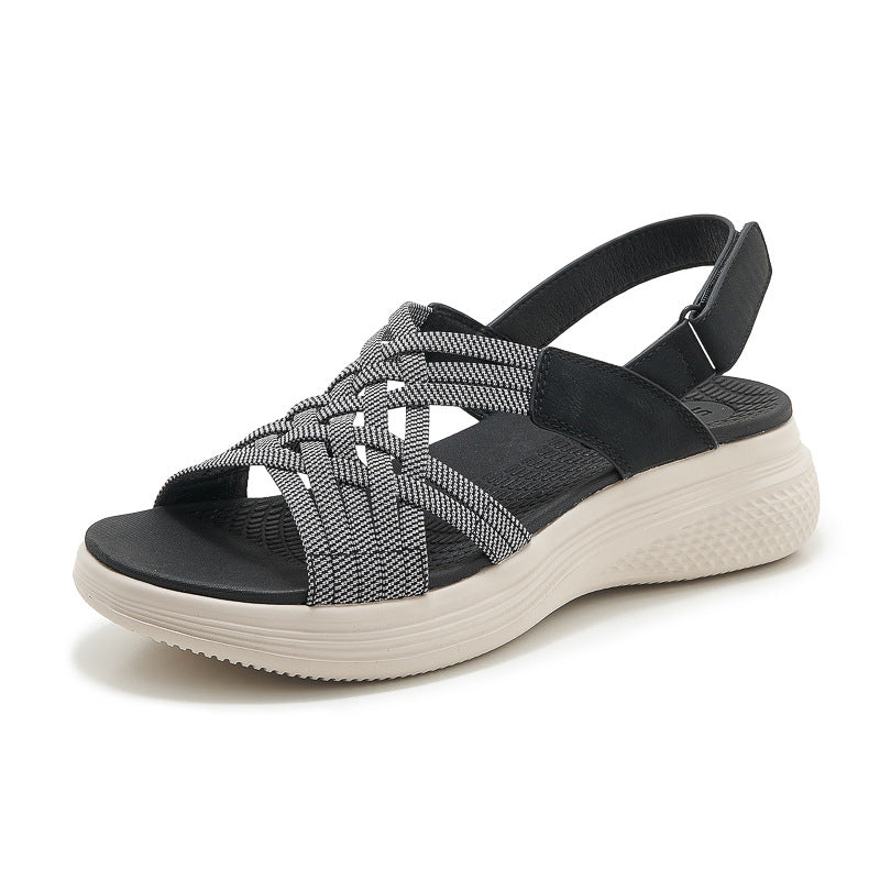 Chunky Sandals for Women, Elastic Band MD Outsole Lightweight Summer Slides