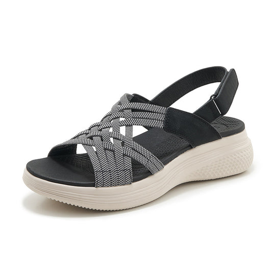 Chunky Sandals for Women, Elastic Band MD Outsole Lightweight Summer Slides