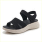 Chunky Platform Sandals for Women, Summer Beach Slides with Thick Sole