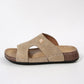 Cork Wedge Slide Sandals for Women - Lightweight Retro Platform Slippers