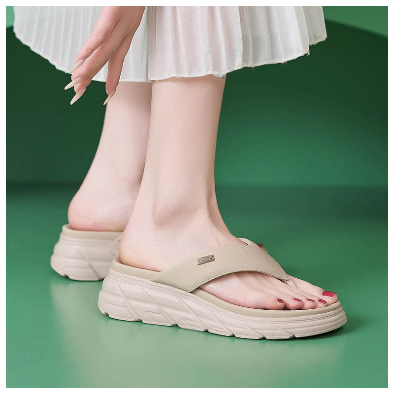 Thong Sandals for Women, Non-Slip Soft Sole Breathable Summer Flip Flops