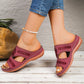 Cutout Wedge Sandals for Women - Comfortable Platform Summer Slides