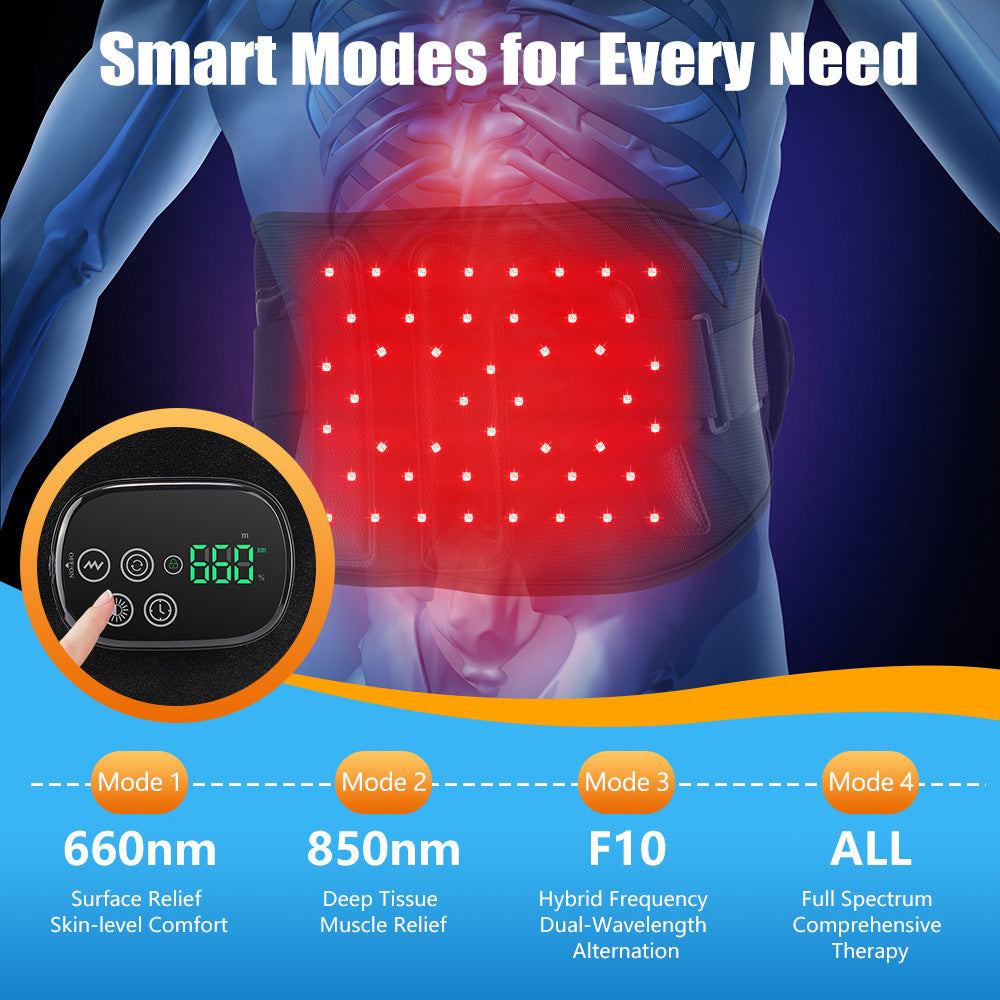 Red Light Therapy Vibration Compress Heating Massage Belt