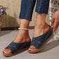 Comfortable Wedge Shoes for Women - Breathable Lightweight Summer Slides