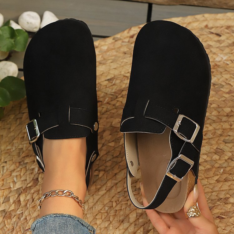 Closed-Toe Sandals for Women - Comfortable Back Strap Clogs with Arch Support