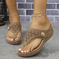 Platform Sandals for Women - Comfortable Wedge Flip Flops