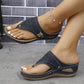 Platform Sandals for Women - Comfortable Wedge Flip Flops