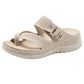 Sport Platform Sandals for Women, Ventilated Cutout Summer Walking Slides