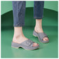 Metallic Wedge Sandals for Women, Anti-Slip Beach Summer Slides