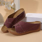 Comfortable Wedge Shoes for Women - Breathable Lightweight Summer Slides