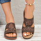 Cutout Wedge Sandals for Women - Comfortable Platform Summer Slides