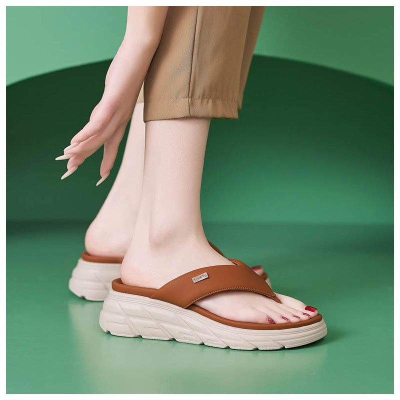 Thong Sandals for Women, Non-Slip Soft Sole Breathable Summer Flip Flops
