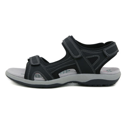 Velcro Sport Sandals for Women, Color Block Lightweight Summer Slides