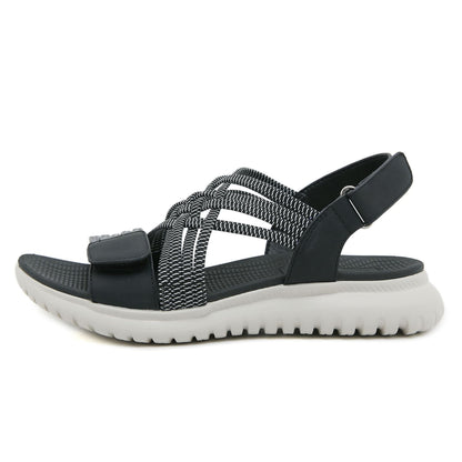 Comfort Sport Sandals, Elastic Strap Lightweight Walking Summer Slides
