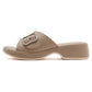 Metallic Wedge Sandals for Women, Anti-Slip Beach Summer Slides