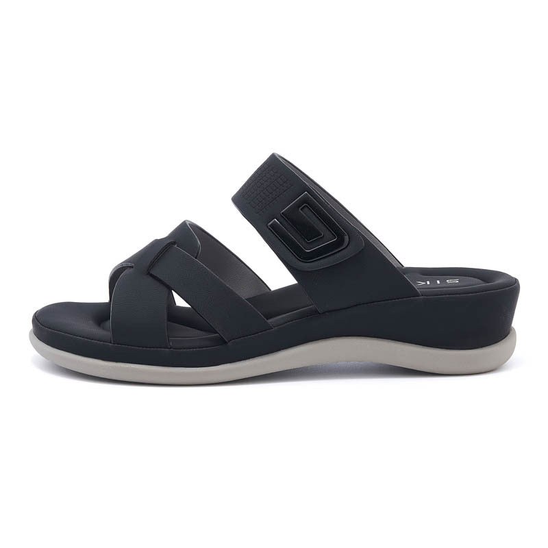 Plus Size Sport Sandals for Women, Plaid Thick Sole Casual Walking Slides