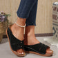 Comfortable Wedge Shoes for Women - Breathable Lightweight Summer Slides